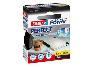 NASTRO ADESIVO TELATO 19MMX2,7MT NERO 56341 XP PERFECT