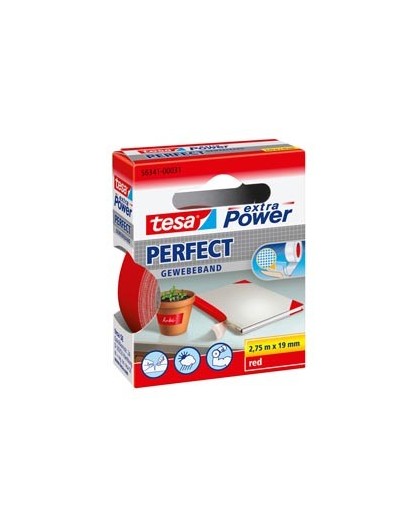 NASTRO ADESIVO TELATO 19MMX2,7MT ROSSO 56341 XP PERFECT