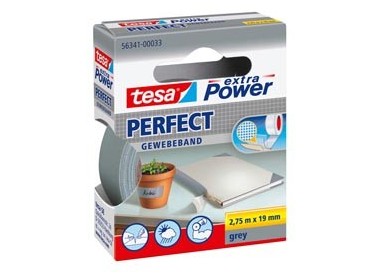 NASTRO ADESIVO TELATO 19MMX2,7MT GRIGIO 56341 XP PERFECT