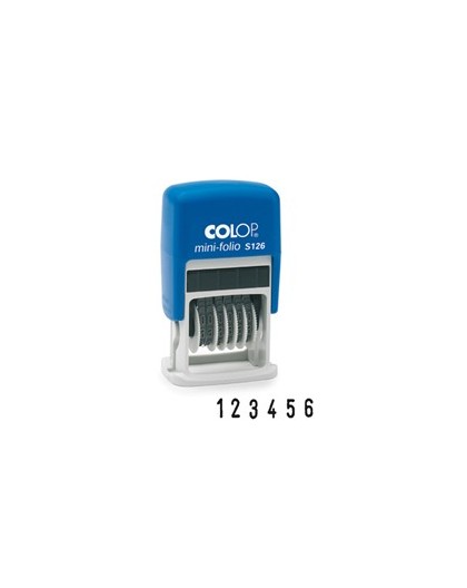 Timbro mini numeratore S126 6colonne 3,8mm autoinchiostrante COLOP