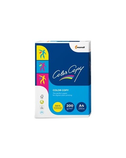 CARTA BIANCA COLOR COPY A4 210x297mm 200gr 250fg MONDI