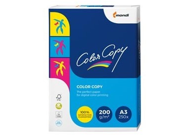 CARTA BIANCA COLOR COPY A3 297x420mm 200gr 250fg MONDI