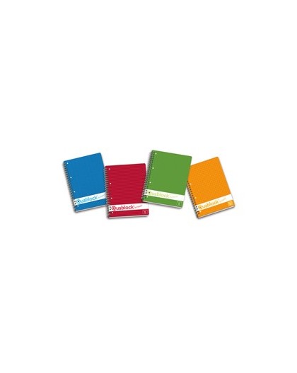 BLOCCO SPIRALATO 22x29,7cm 4fori 5mm 80gr 120fg QUABLOCK ORIGINAL PIGNA