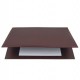 SOTTOMANI DOPPIO IN SIMILPELLE 48X32CM ART.2190 MARRONE SCURO City Time