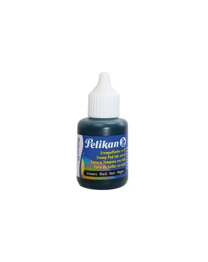 INCHIOSTRO NERO X TIMBRI METALLO C/OLIO 30ML PELIKAN