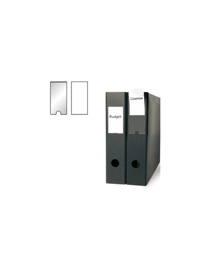 Busta 6 portaetichette PPL adesive trasparenti 46x75mm 10330 3L