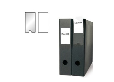 Busta 6 portaetichette PPL adesive trasparenti 46x75mm 10330 3L