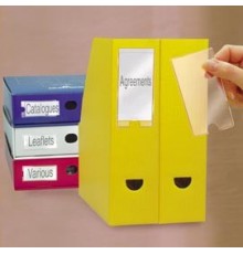 Busta 6 portaetichette PPL adesive trasparenti 62x150mm 10345 3L