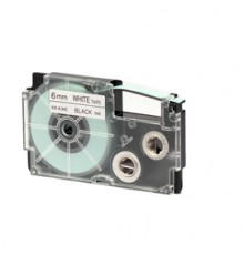 NASTRO CASIO 6MM X 8MT NERO SU BIANCO