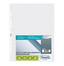 25 BUSTE FORATE 23X33 1243/15 SUPERIOR LISCIA FAVORIT