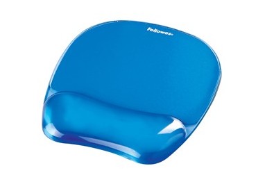 Mousepad CON POGGIAPOLSI IN GEL TRASPARENTE BLU