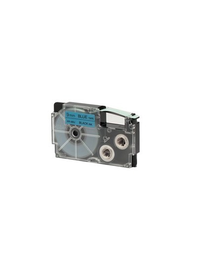 NASTRO CASIO 9MM X 8MT NERO SU BLU