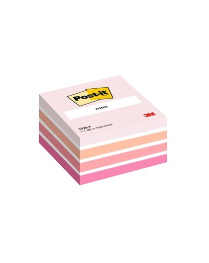BLOCCO CUBO 450foglietti Post-it® 76x76mm 2028-P PASTELLO ROSA
