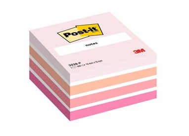 BLOCCO CUBO 450foglietti Post-it® 76x76mm 2028-P PASTELLO ROSA
