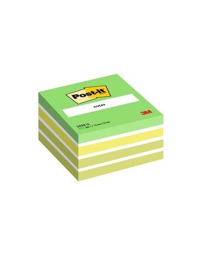 BLOCCO CUBO 450foglietti Post-it® 76x76mm 2028-G PASTELLO VERDE