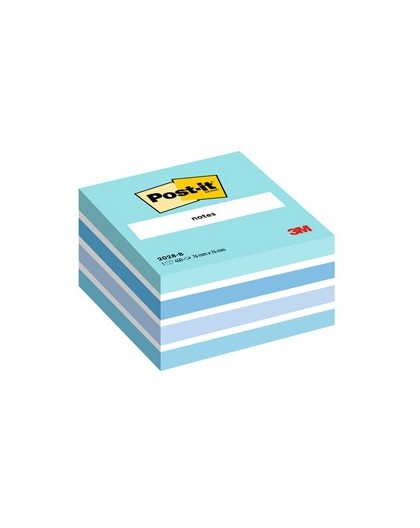 BLOCCO CUBO 450foglietti Post-it® 76x76mm 2028-B PASTELLO BLU