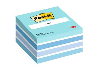 BLOCCO CUBO 450foglietti Post-it® 76x76mm 2028-B PASTELLO BLU