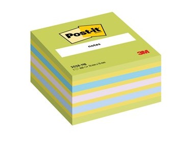 BLOCCO CUBO 450foglietti Post-it® 76x76mm 2028-NB VERDE LIME/BLU