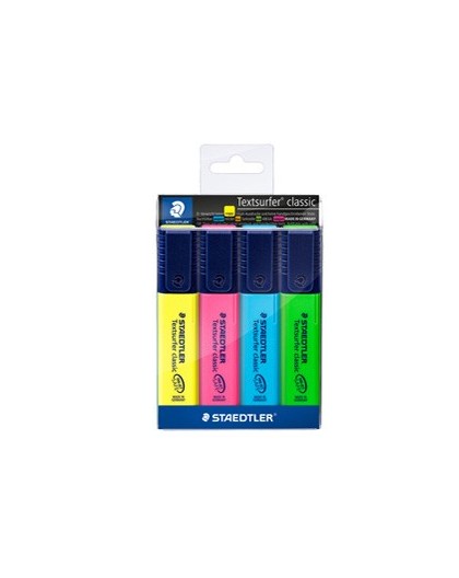 BUSTA 4 EVIDENZIATORI TEXTSURFER CLASSIC 364 STAEDTLER