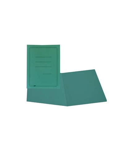 100 CARTELLINE SEMPLICI VERDE C/STAMPA 145GR