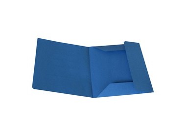 50 CARTELLINE 3 LEMBI AZZURRO S/STAMPA 200GR