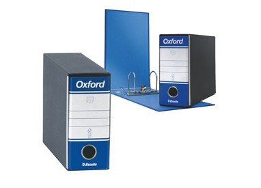Registratore OXFORD G81 blu dorso 8cm f.to memorandum ESSELTE
