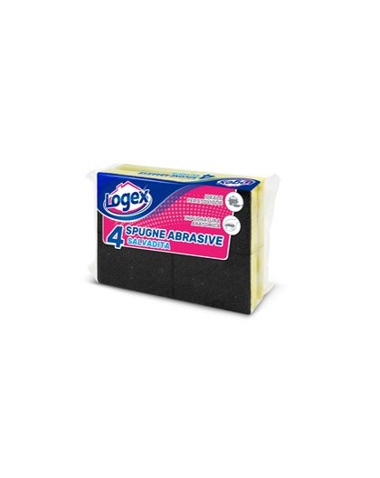BLISTER 4 SPUGNABELLA LOGEX CON IMPUGNATURA