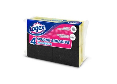 BLISTER 4 SPUGNABELLA LOGEX CON IMPUGNATURA