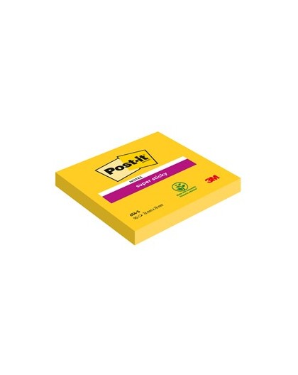 BLOCCO 90foglietti Post-it® Super Sticky 654-S 76x76mm GIALLO ORO