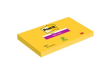 BLOCCO 90foglietti Post-it® Super Sticky 655-S 76x127mm GIALLO ORO