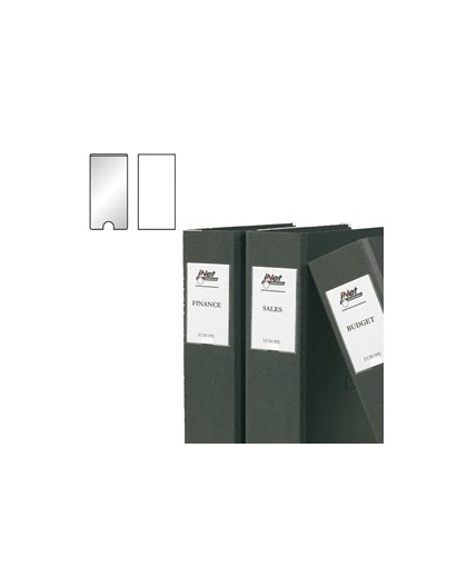 Busta 12 portaetichette PPL adesive trasparenti 22x102mm 10315S 3L
