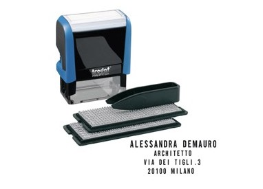 Timbro Printy Typo 4.0 autocomponibile 4912 47x18mm 4 righe TRODAT
