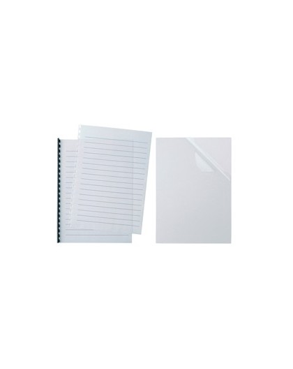 100 COPERTINE VIDEO A4 R15 140MIC TRASPARENTE CRISTALLO