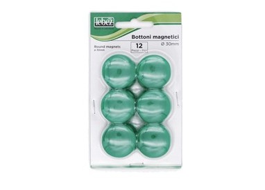 BLISTER 12 MAGNETI MR-30 VERDE DIAM.30MM