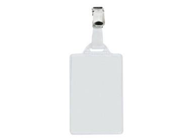 100 portanome Pass 1E 5,5x8,5cm verticale c/clip in metallo Sei Rota