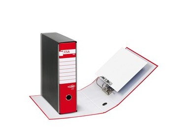 REGISTRATORE ESA P80 ROSSO DORSO 8CM F.TO PROTOCOLLO
