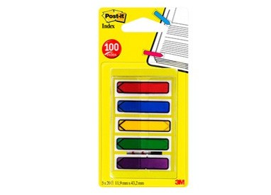 MINISET 100 Post-it® INDEX 684-4ARR1EU FORMATO FRECCIA