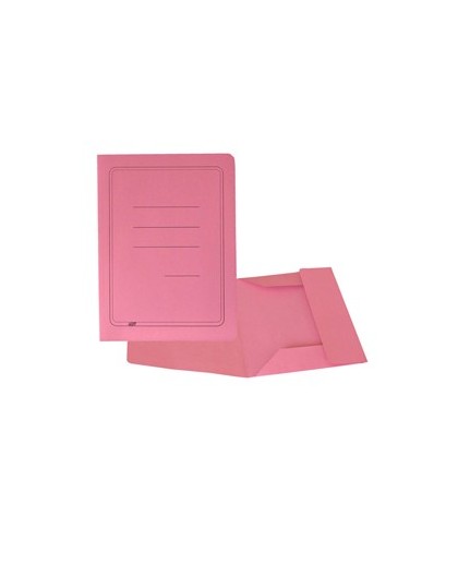 50 CARTELLINE 3 LEMBI ROSA C/STAMPA 200GR