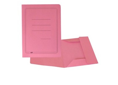 50 CARTELLINE 3 LEMBI ROSA C/STAMPA 200GR