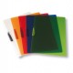 CARTELLINA CON MOLLA CLIPPER ARANCIO TRASP. ART.F007 LEONARDI