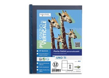 Portalistini personalizzabile UnoTI 25x35cm 12 buste Sei Rota