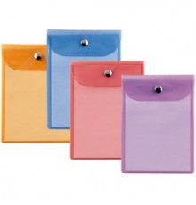 BUSTA CON BOTTONE PRESS 2 COLOR 9,5X12CM - ASSORTITE