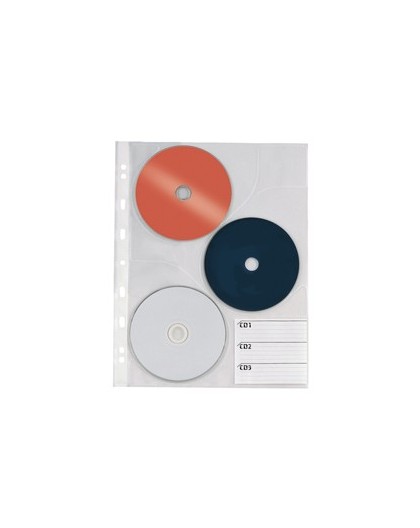 10 BUSTE FORATE PER 3 CD ATLA CD 3 21X29,7 SEI ROTA