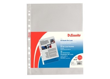 50 BUSTE FORATE 22X30 13/100 B.A. DE LUXE ESSELTE
