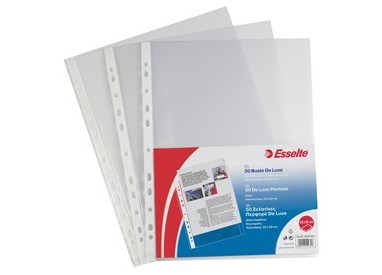 50 BUSTE FORATE 22X30 13/100 LISCIO DE LUXE ESSELTE