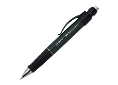 PORTAMINE 0,7MM GRIP PLUS METALLIC fusto verde FABER CASTELL