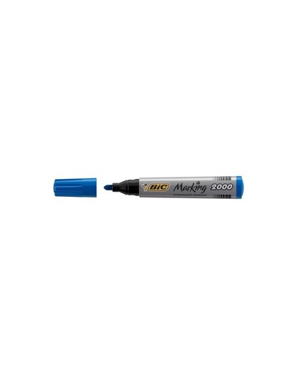 SCATOLA 12 MARCATORI 2000 BLU P.TONDA PERMANENTE BIC