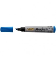 SCATOLA 12 MARCATORI 2300 BLU P.SCALPELLO PERMANENTE BIC