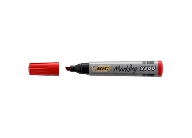 SCATOLA 12 MARCATORI 2300 ROSSO P.SCALPELLO PERMANENTE BIC