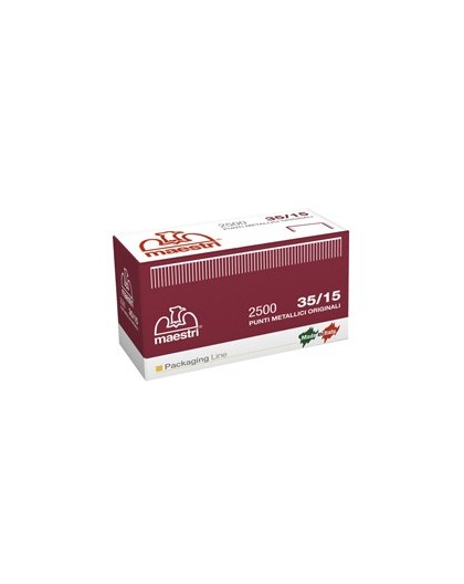 SCATOLA DA 2500 PUNTI 35/15 15MM RAME RO-MA X ROMABOX
